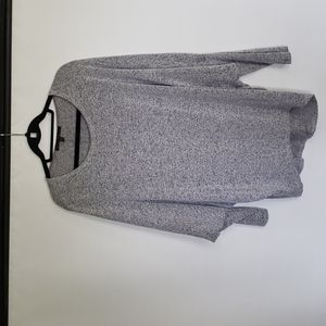 White House Black Market Knit Dolman Tunic Gray